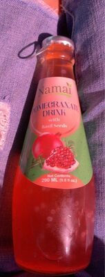 Pomegranate Drink With Basil Seeds, Pomegranate