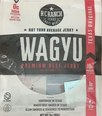Texas Original Wagyu Premium Beef Jerky, Texas Original
