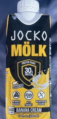 Grass Fed 30G Protein Shake, Banana Cream, Banana Cream