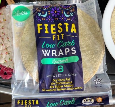 Spinach Low Carb Wraps, Spinach
