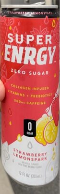 Zero Sugar Strawberry Lemonspark Energy Drink, Strawberry; Lemon