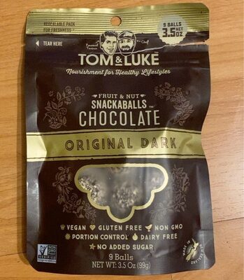 Original Dark Chocolate Snackballs, Original Dark