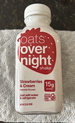 Protein 15 G Shake, Strawberries & Cream, Strawberries & Cream