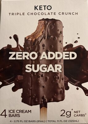 Triple Chocolate Crunch Ice Cream Bars, Triple Chocolate Crunch
