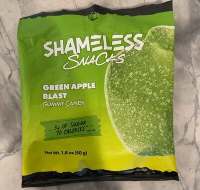 Green Apple, Strawberry Super Wild Worms Gummy Candy, Green Apple, Strawberry