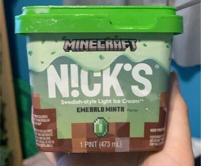Emerald Minta Flavor Minecraft Ice Cream, Emerald Minta