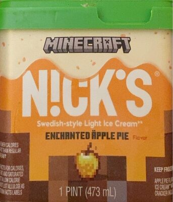 Minecraft Enchanted Pple Pie Flavor Ice Cream, Apple Pie