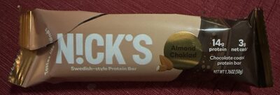 Milk Chocolate Coated Almonds Swedish-Style Keto Protein Bar, Milk Chocolate Coated Almonds