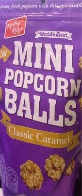 Classic Caramel Mini Popcorn Balls, Classic Caramel