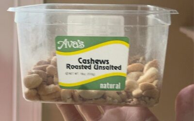 Roasted Unsalted Cashews, Roasted Unsalted