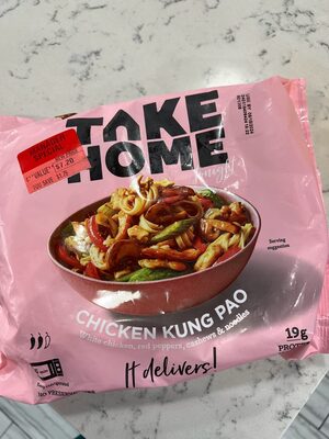 Chicken Kung Pao White Chicken, Red Peppers, Cashews & Noodles, Chicken Kung Pao