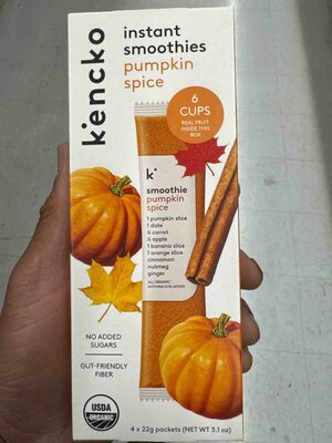 Pumpkin Spice Instant Smoothies, Pumpkin Spice