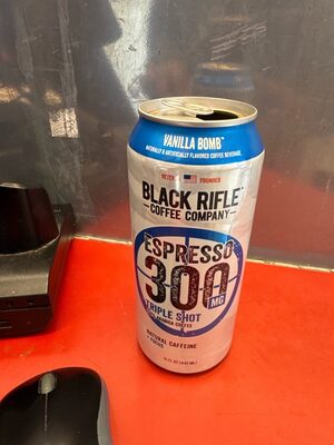Vanilla Bomb Espresso 300 Mg Triple Shot 100% Arabica Coffee, Vanilla Bomb
