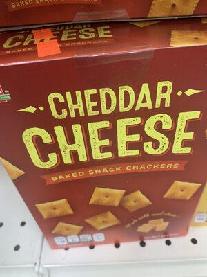 Cheddar Cheese Baked Snack Crackers, Cheddar Cheese