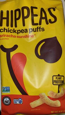 Sriracha Sunshine Chickpea Puffs, Sriracha Sunshine