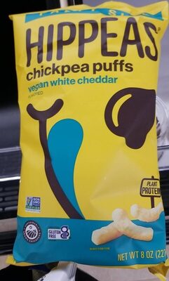 Vegan White Cheddar Flavored Chickpea Puffs, White Cheddar