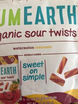Watermelon Lemonade Organic Sour Twists, Watermelon Lemonade