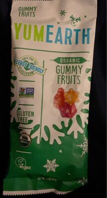 Organic Gummy Fruits, Very Very Cherry, Perfectly Peach, Strawberry Smash