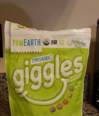 Sour Giggles Chewy Candy Bites, Green Apple, Grape, Strawberry, Orange, Lemon