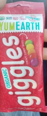 Green Apple, Lemon, Orange, Strawberry, Grape Organic Chewy Candy Bites, Green Apple, Lemon, Orange, Strawberry, Grape