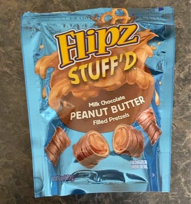 Stuff'D Milk Chocolate Peanut Butter Filled Pretzels, Milk Chocolate; Peanut Butter