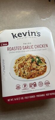 Roasted Garlic Chicken Tender Chicken Breast Strips Paired With A Vibrant Cream Sauce Made With Roasted Garlic, Coconut Milk, And A Hint Of Lemon., Roasted Garlic Chicken
