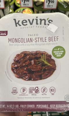 Mongolian-Style Beef Tender Beef Strips Paired With A Soy-Free Mongolian Sauce, Mongolian-Style Beef