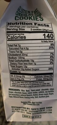 Chocolate Chip Gluten Free Cookies, Chocolate Chip