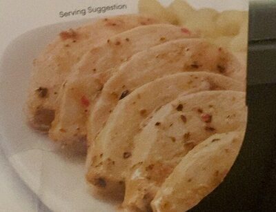 Garlic Parmesan Chicken & Pasta Sliced Chicken Breasts With Rib Meat With Cavatapi Pasta In A Garlic Parmesan Sauce, Garlic Parmesan Chicken & Pasta