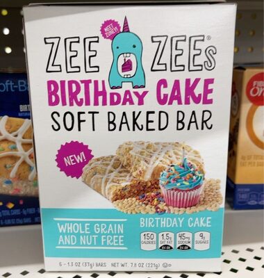 Birthday Cake Soft Baked Bar, Birthday Cake