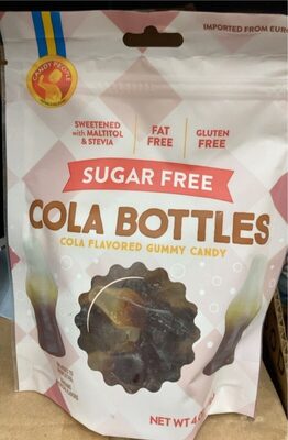 Sugar Free Cola Flavored Gummy Candy Bottles, Cola