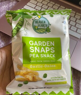 Garlic-Onion Flavored Garden Snaps Pea Snack, Garlic; Onion