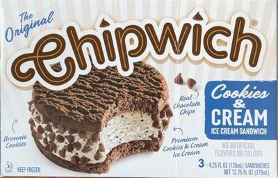 Cookies & Cream Ice Cream Sandwich, Cookies & Cream