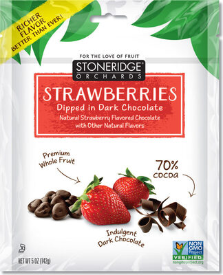 Strawberries Dipped In Dark Chocolate, Dark Chocolate