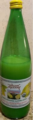 Lemon 100% Organic Juice, Lemon