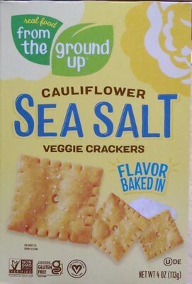 Sea Salt Cauliflower Crackers, Sea Salt