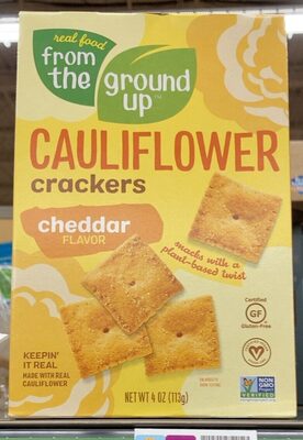 Cheddar Flavor Cauliflower Crackers, Cheddar
