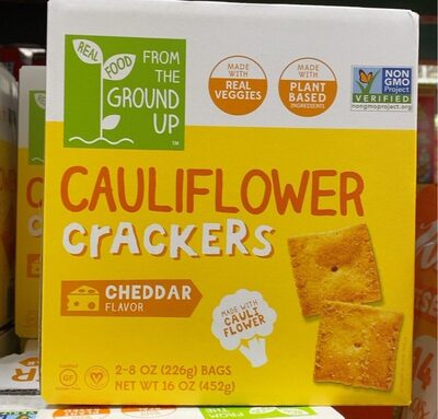 Cheddar Flavor Cauliflower Crackers, Cheddar
