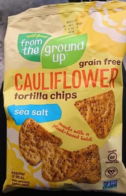 Sea Salt Cauliflower Tortilla Chips, Sea Salt