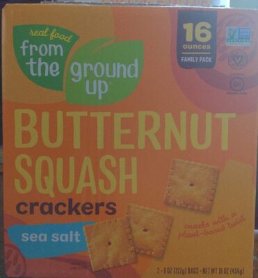 Sea Salt Butternut Squash Crackers, Sea Salt Butternut Squash