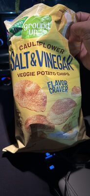 Salt & Vinegar Cauliflower Potato Chips, Salt & Vinegar