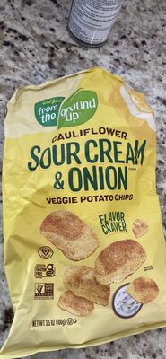 Sour Cream & Onion Cauliflower Potato Chips, Sour Cream & Onion