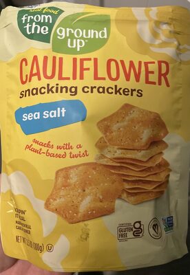 Sea Salt Cauliflower Snacking Crackers, Sea Salt