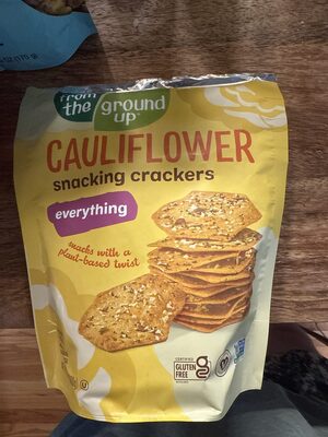 Everything Cauliflower Snacking Crackers, Everything