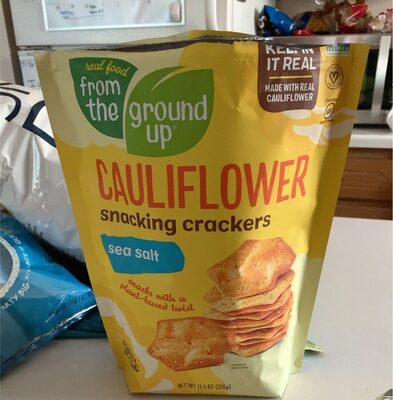 Sea Salt Cauliflower Snacking Crackers, Sea Salt
