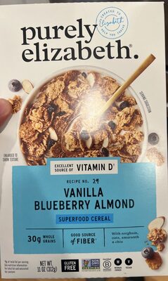 Vanilla Blueberry Almond Cereal, Vanilla Blueberry