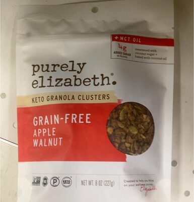 Apple Walnut Grain-Free Keto Granola Clusters, Apple Walnut