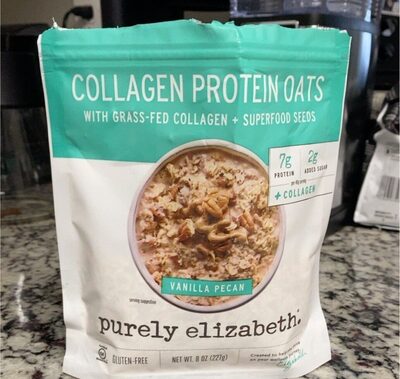 Vanilla Pecan Collagen Protein Oats, Vanilla Pecan