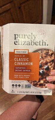 Classic Cinnamon With Prebiotic Fiber Superfood Oatmeal, Classic Cinnamon