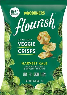 Harvest Kale With Chickpeas, Rice & Brussels Sprouts Lightly Salted Veggie Crisps, Harvest Kale With Chickpeas, Rice & Brussels Sprouts